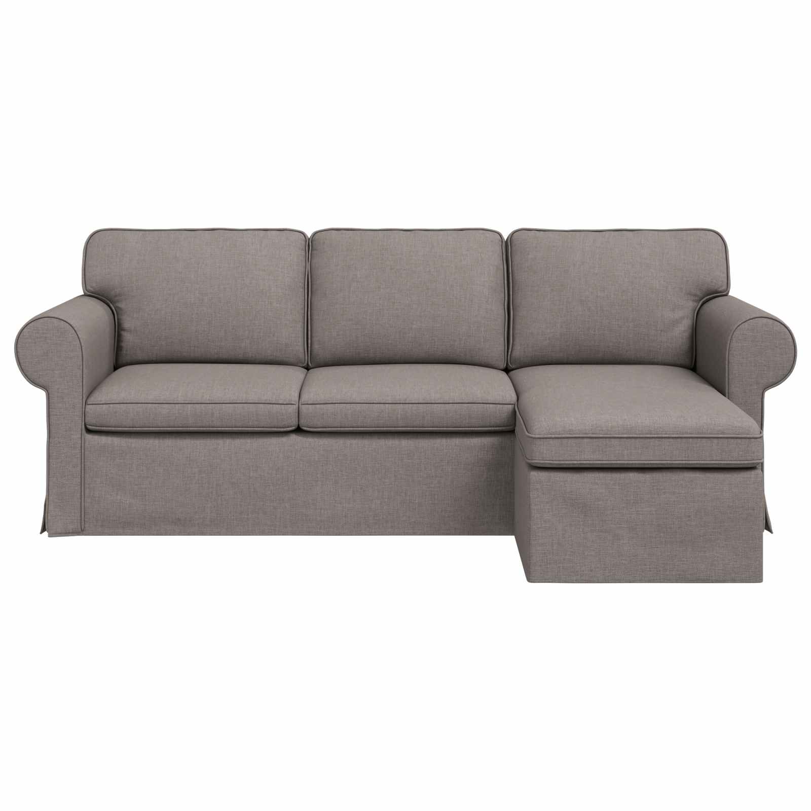 Bank Taupe 215 x 138 x 80 cm Stof