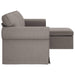 Bank Taupe 215 x 138 x 80 cm Stof