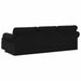 Bank Zwart 245 x 138 x 80 cm Stof