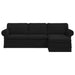 Bank Zwart 245 x 138 x 80 cm Stof