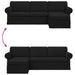 Bank Zwart 245 x 138 x 80 cm Stof
