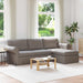 Bank Taupe 245 x 138 x 80 cm Stof