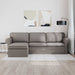 Bank Taupe 245 x 138 x 80 cm Stof