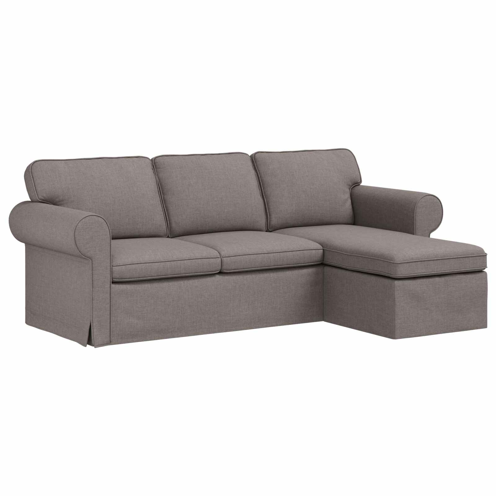 Bank Taupe 245 x 138 x 80 cm Stof