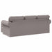 Bank Taupe 245 x 138 x 80 cm Stof