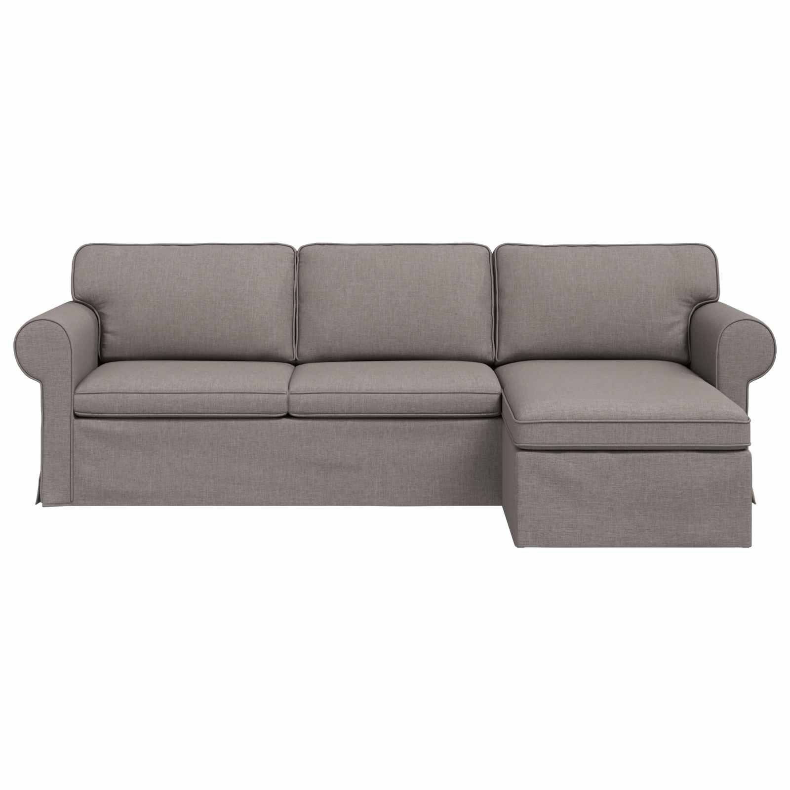 Bank Taupe 245 x 138 x 80 cm Stof