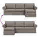 Bank Taupe 245 x 138 x 80 cm Stof