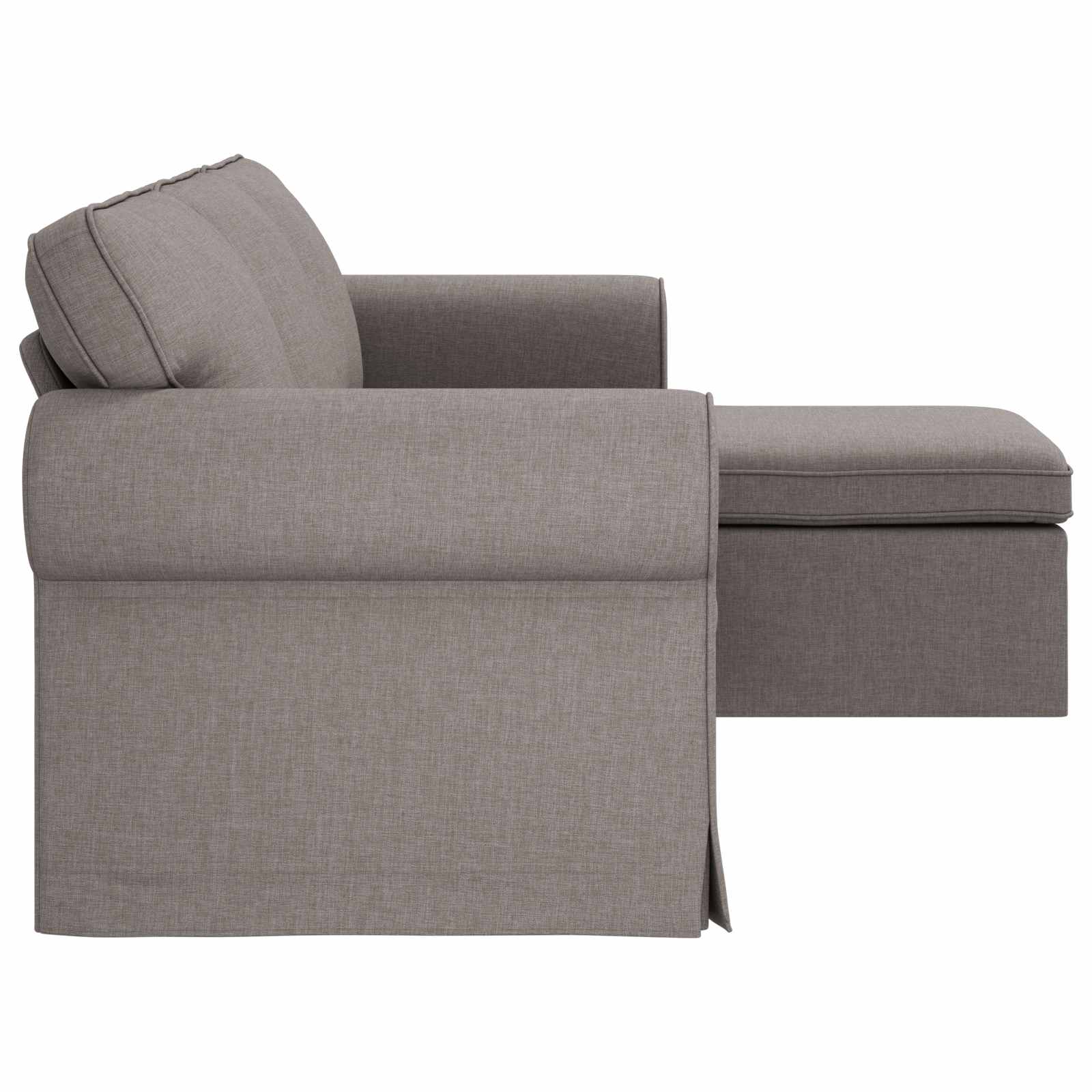 Bank Taupe 245 x 138 x 80 cm Stof