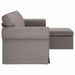 Bank Taupe 245 x 138 x 80 cm Stof