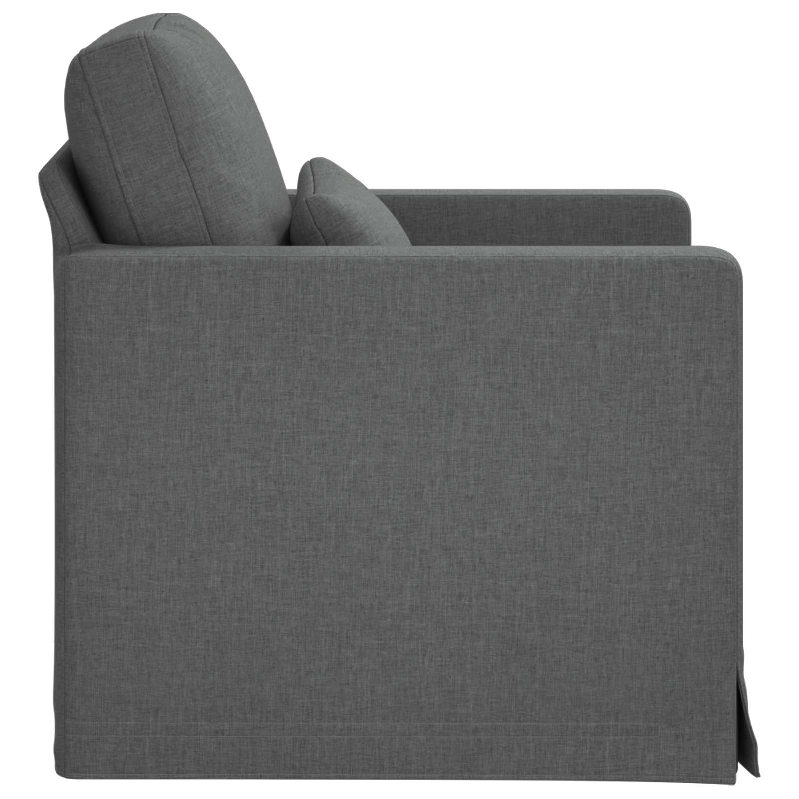 Bank Donkergrijs 78 x 78 x 80 cm Stof