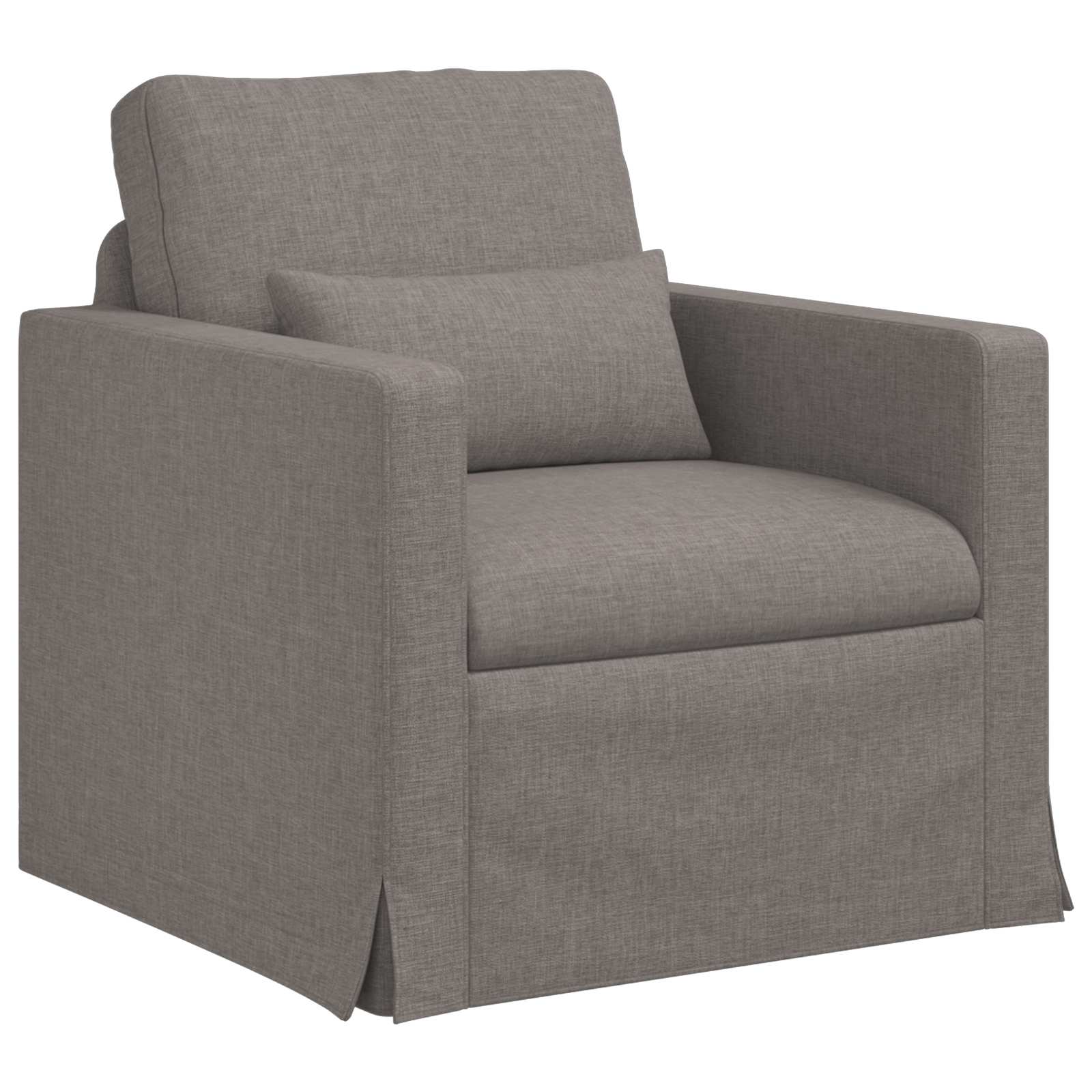 Bank Taupe 78 x 78 x 80 cm Stof