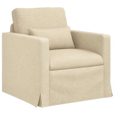 Bank Crème 78 x 78 x 80 cm Stof