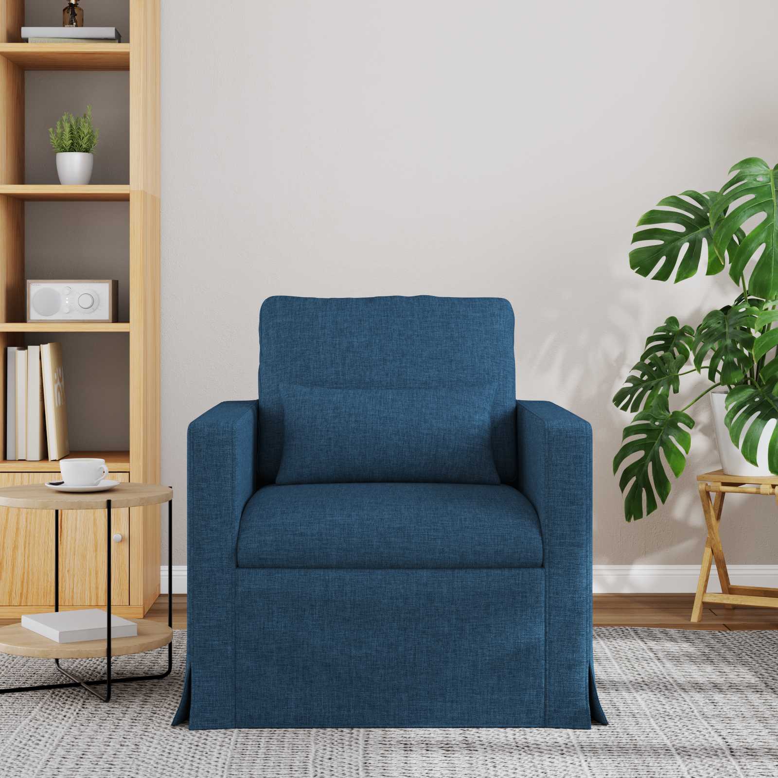 Bank Blauw 78 x 78 x 80 cm Stof