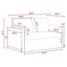 Bank Donkergrijs 139 x 78 x 80 cm Stof