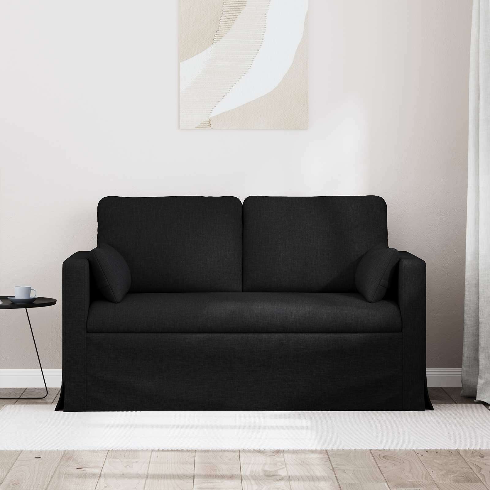 Bank Zwart 139 x 78 x 80 cm Stof