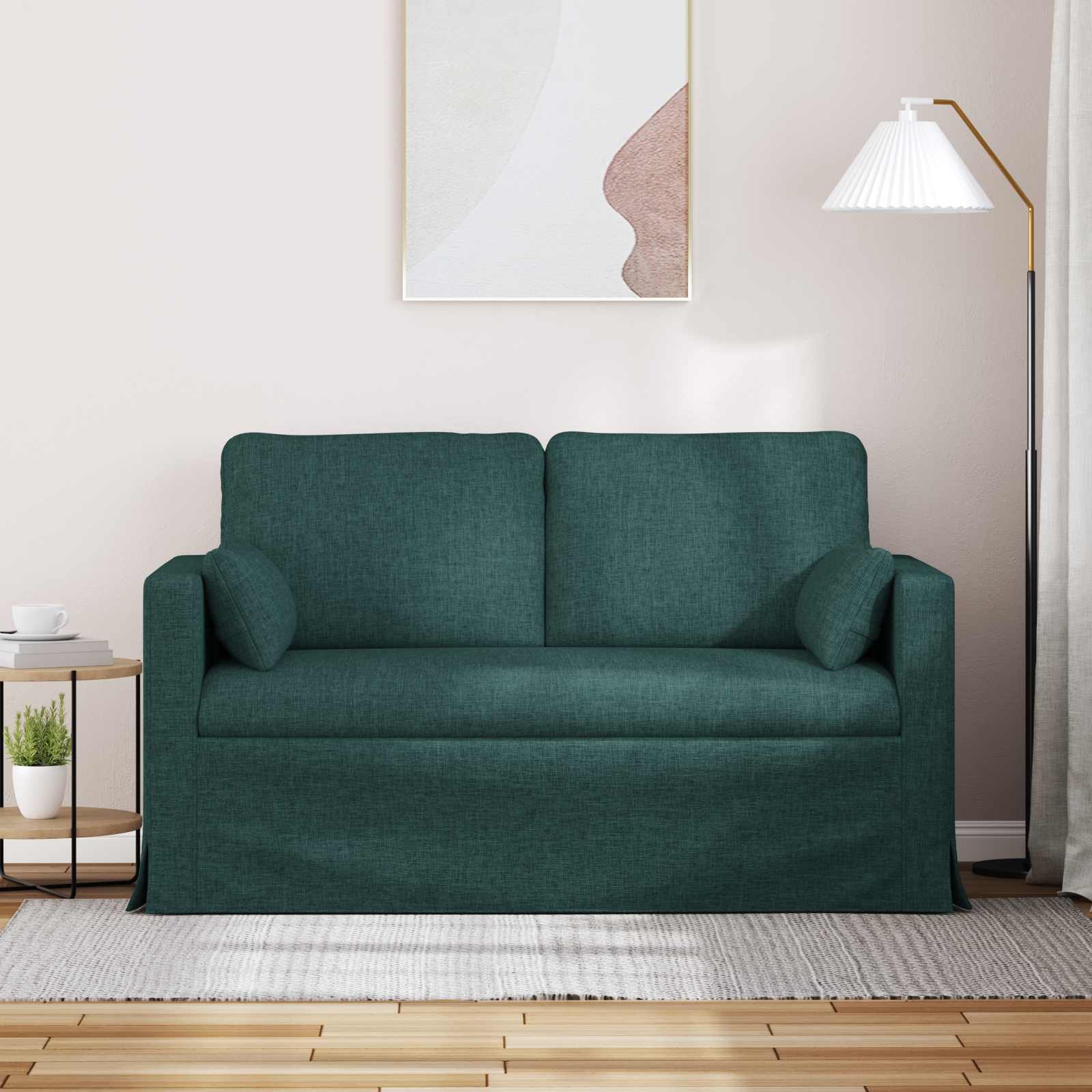 Bank Donkergroen 139 x 78 x 80 cm Stof