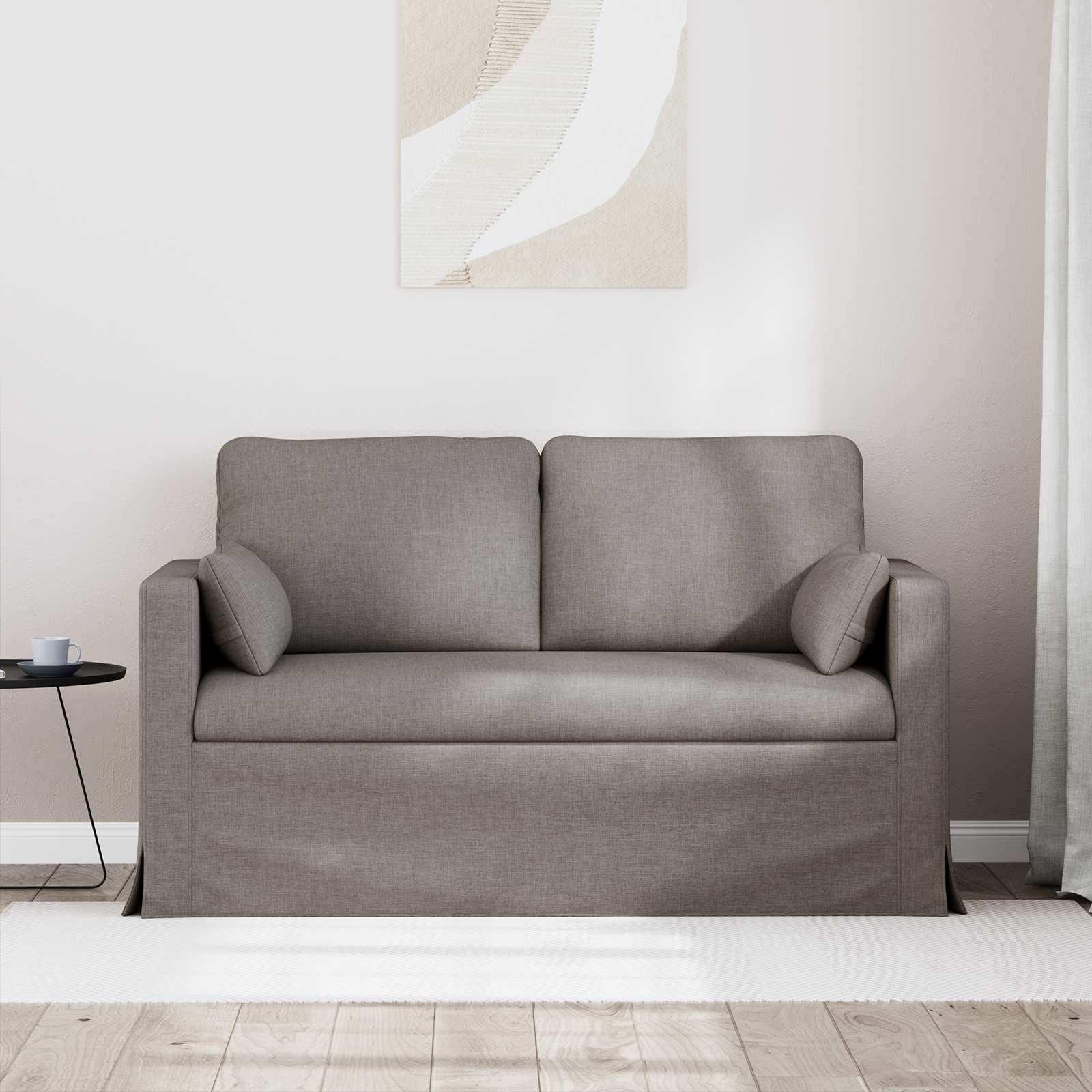 Bank Taupe 139 x 78 x 80 cm Stof