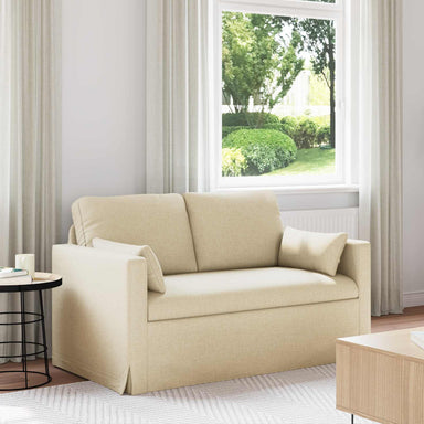Bank Crème 139 x 78 x 80 cm Stof