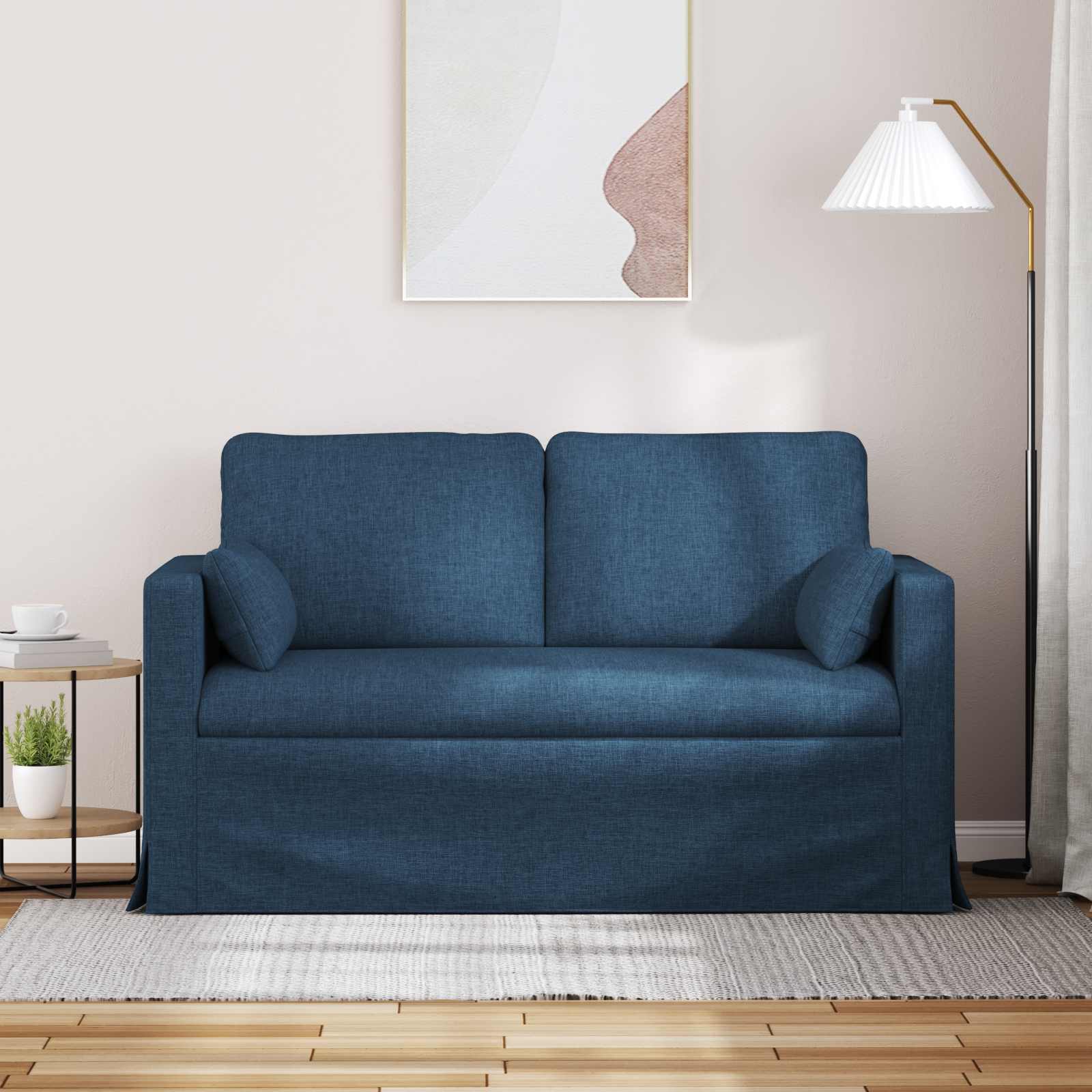 Bank Blauw 139 x 78 x 80 cm Stof