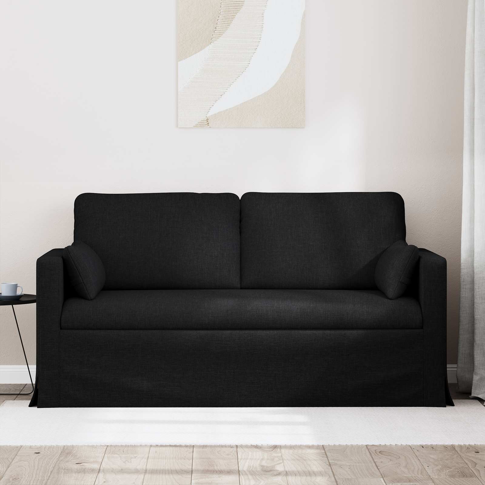 Bank Zwart 158 x 78 x 80 cm Stof