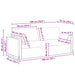 Bank Donkergroen 198 x 78 x 80 cm Stof