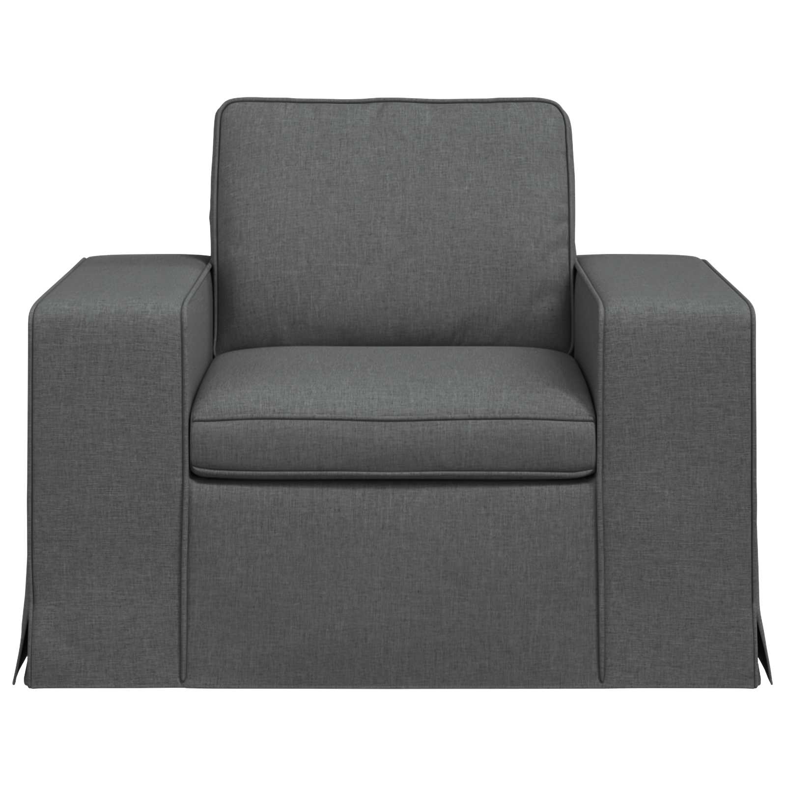 Bank Donkergrijs 103 x 80 x 82 cm Stof