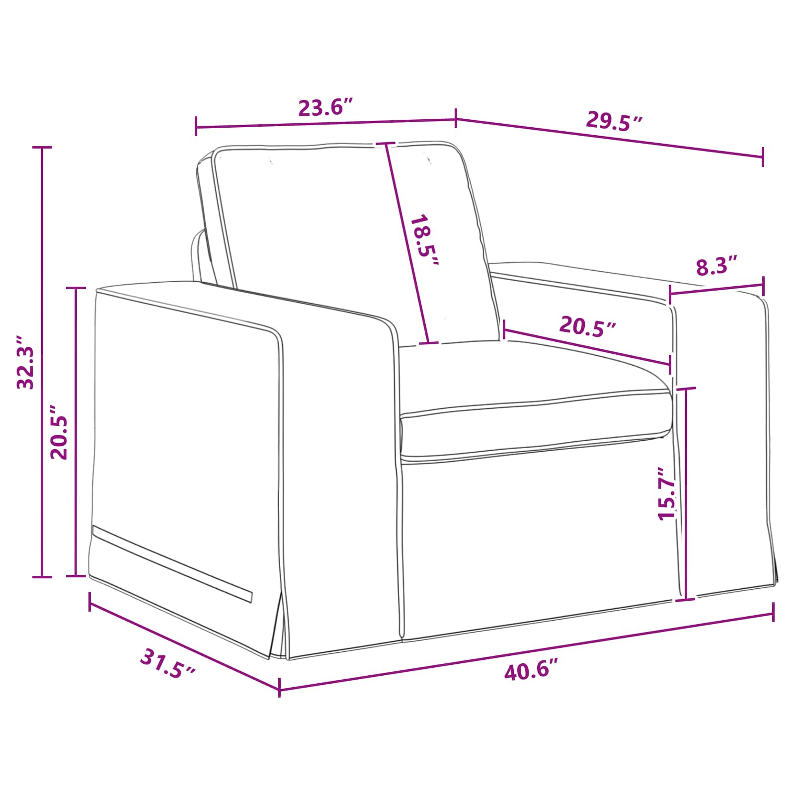 Bank Donkergrijs 103 x 80 x 82 cm Stof