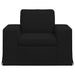 Bank Zwart 103 x 80 x 82 cm Stof