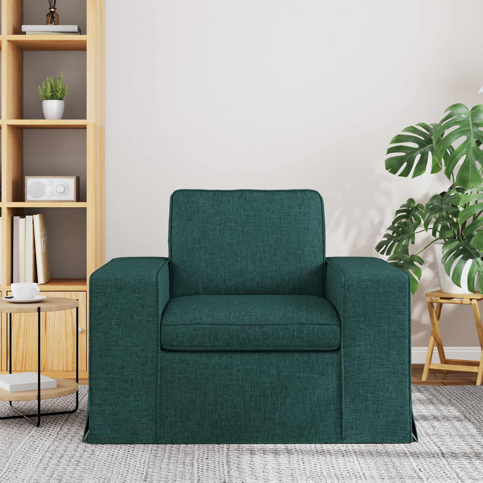 Bank Donkergroen 103 x 80 x 82 cm Stof
