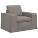 Bank Taupe 103 x 80 x 82 cm Stof