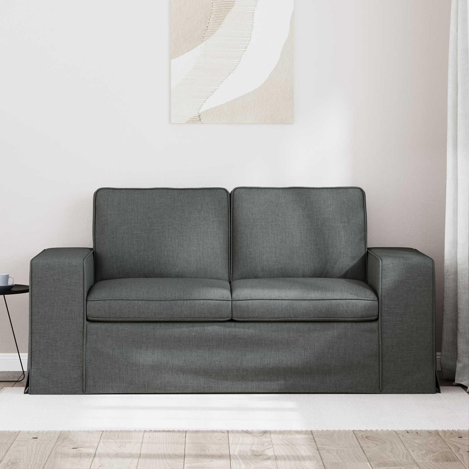 Bank Donkergrijs 162 x 80 x 82 cm Stof