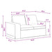 Bank Donkergrijs 162 x 80 x 82 cm Stof