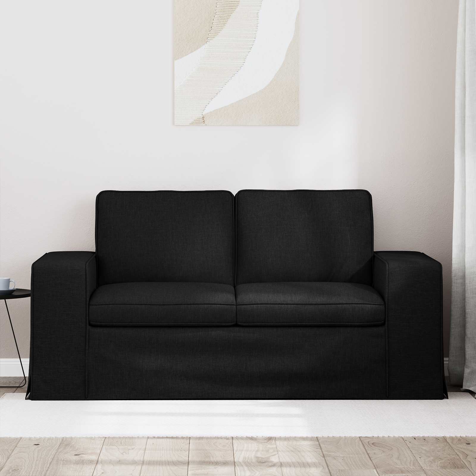 Bank Zwart 162 x 80 x 82 cm Stof