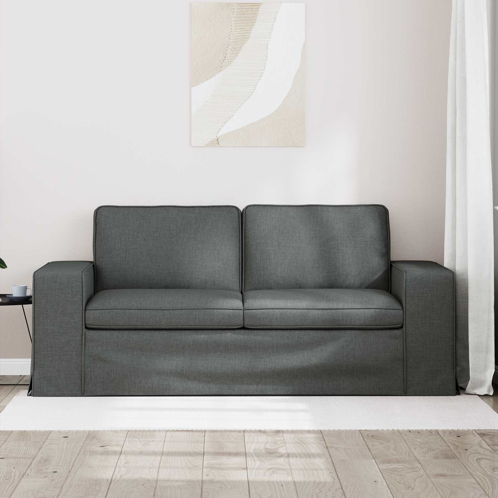 Bank Donkergrijs 182 x 80 x 82 cm Stof