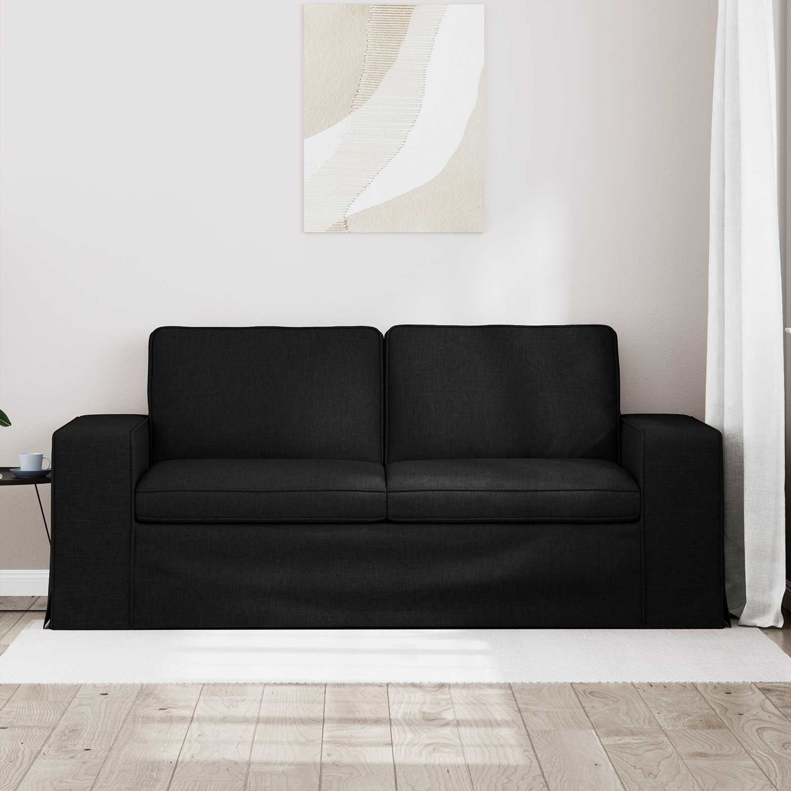 Bank Zwart 182 x 80 x 82 cm Stof