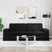 Bank Zwart 222 x 80 x 82 cm Stof