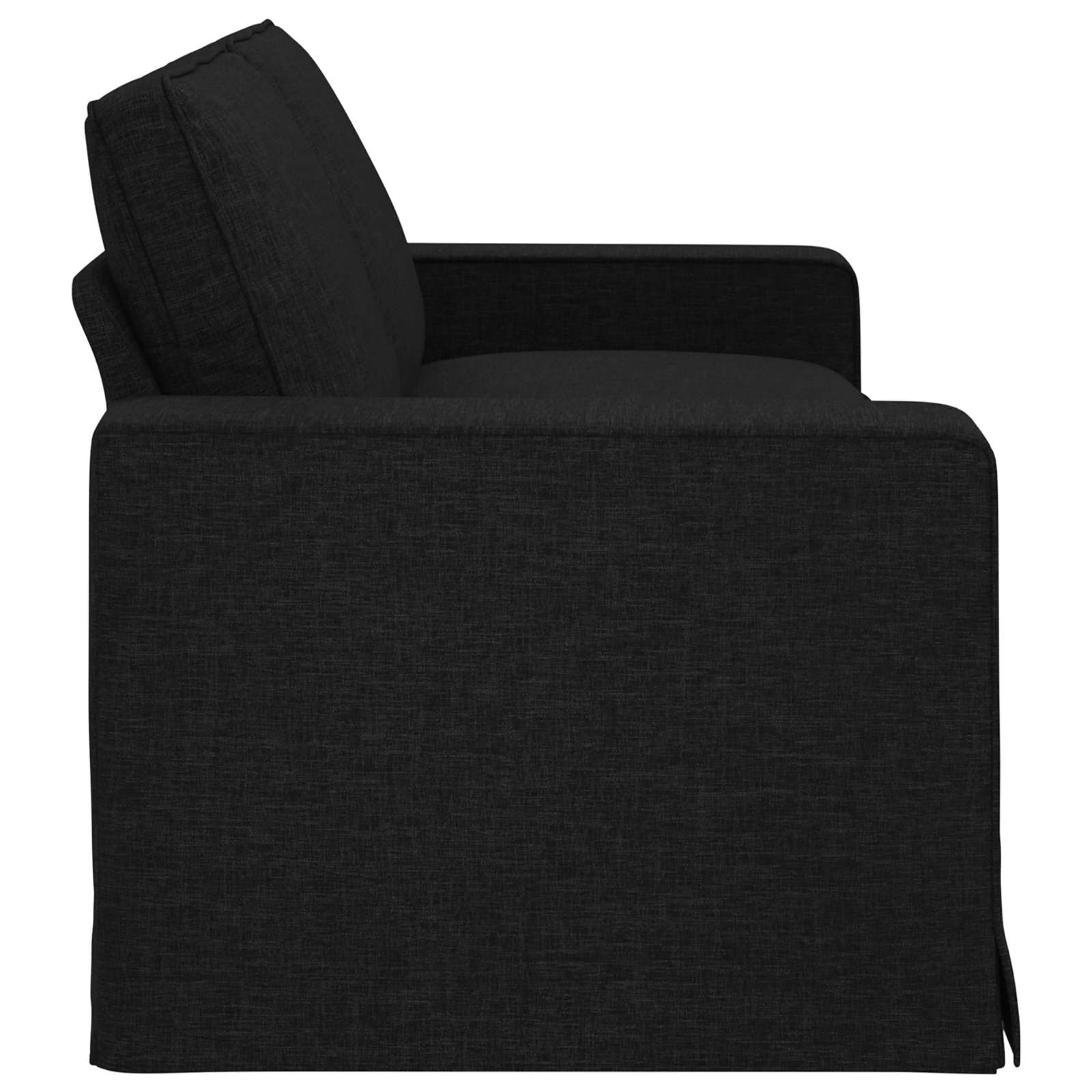 Bank Zwart 222 x 80 x 82 cm Stof