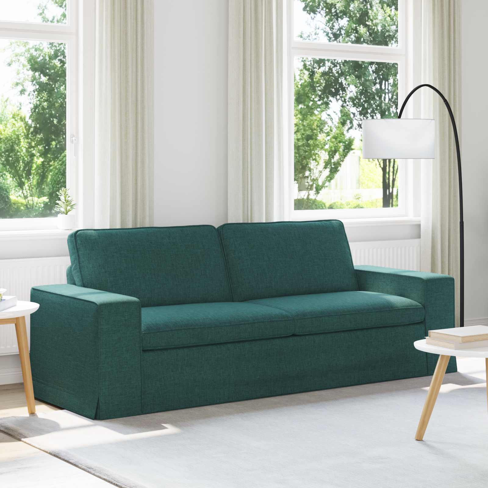 Bank Donkergroen 222 x 80 x 82 cm Stof