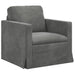 Bank Donkergrijs 78 x 78 x 80 cm Fluweel