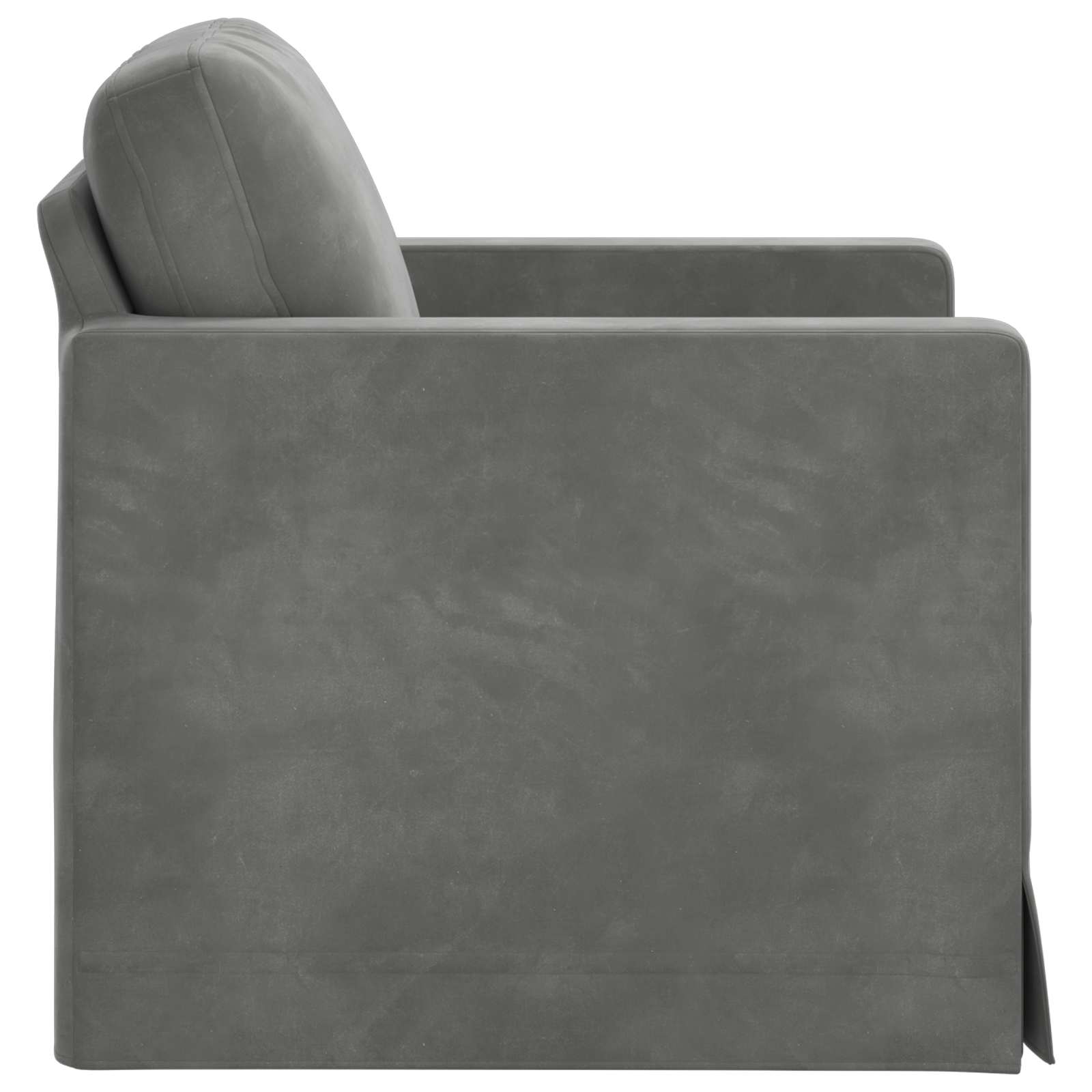 Bank Donkergrijs 78 x 78 x 80 cm Fluweel
