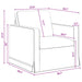 Bank Donkergrijs 78 x 78 x 80 cm Fluweel