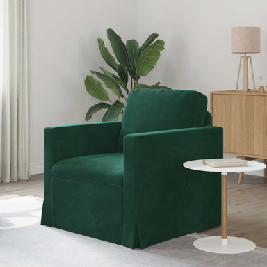Bank Donkergroen 78 x 78 x 80 cm Fluweel