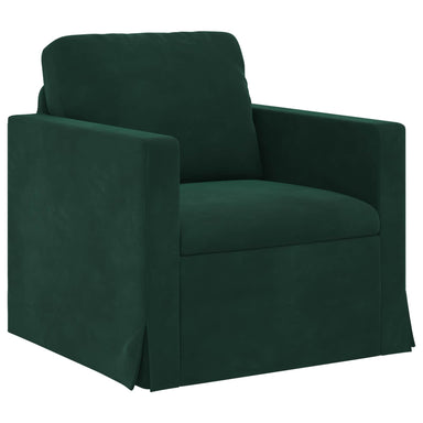 Bank Donkergroen 78 x 78 x 80 cm Fluweel