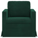 Bank Donkergroen 78 x 78 x 80 cm Fluweel