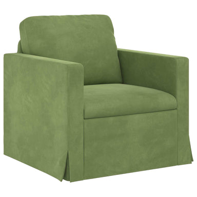 Bank Lichtgroen 78 x 78 x 80 cm Fluweel