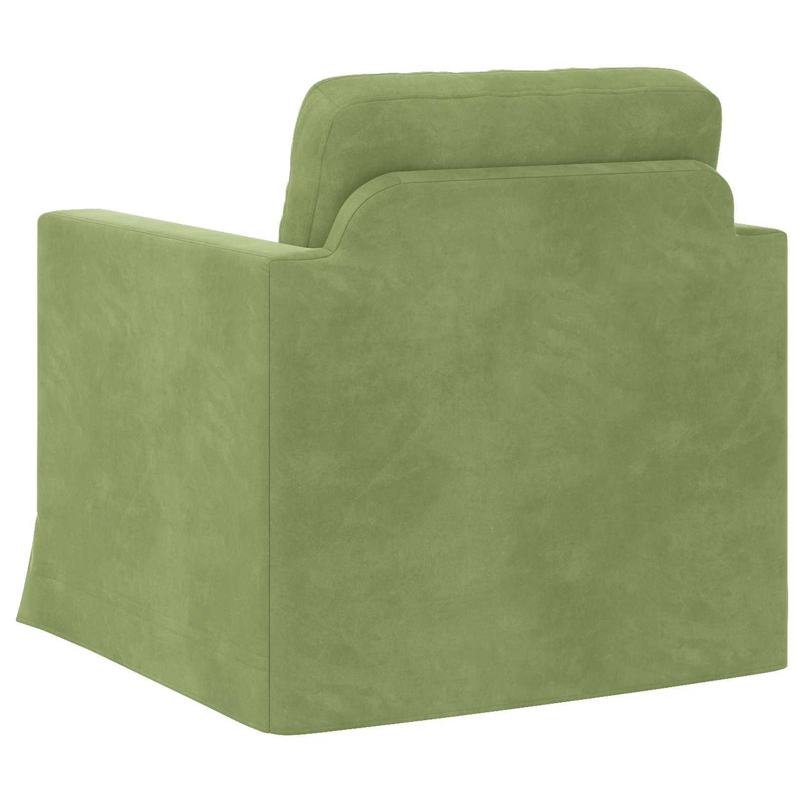 Bank Lichtgroen 78 x 78 x 80 cm Fluweel