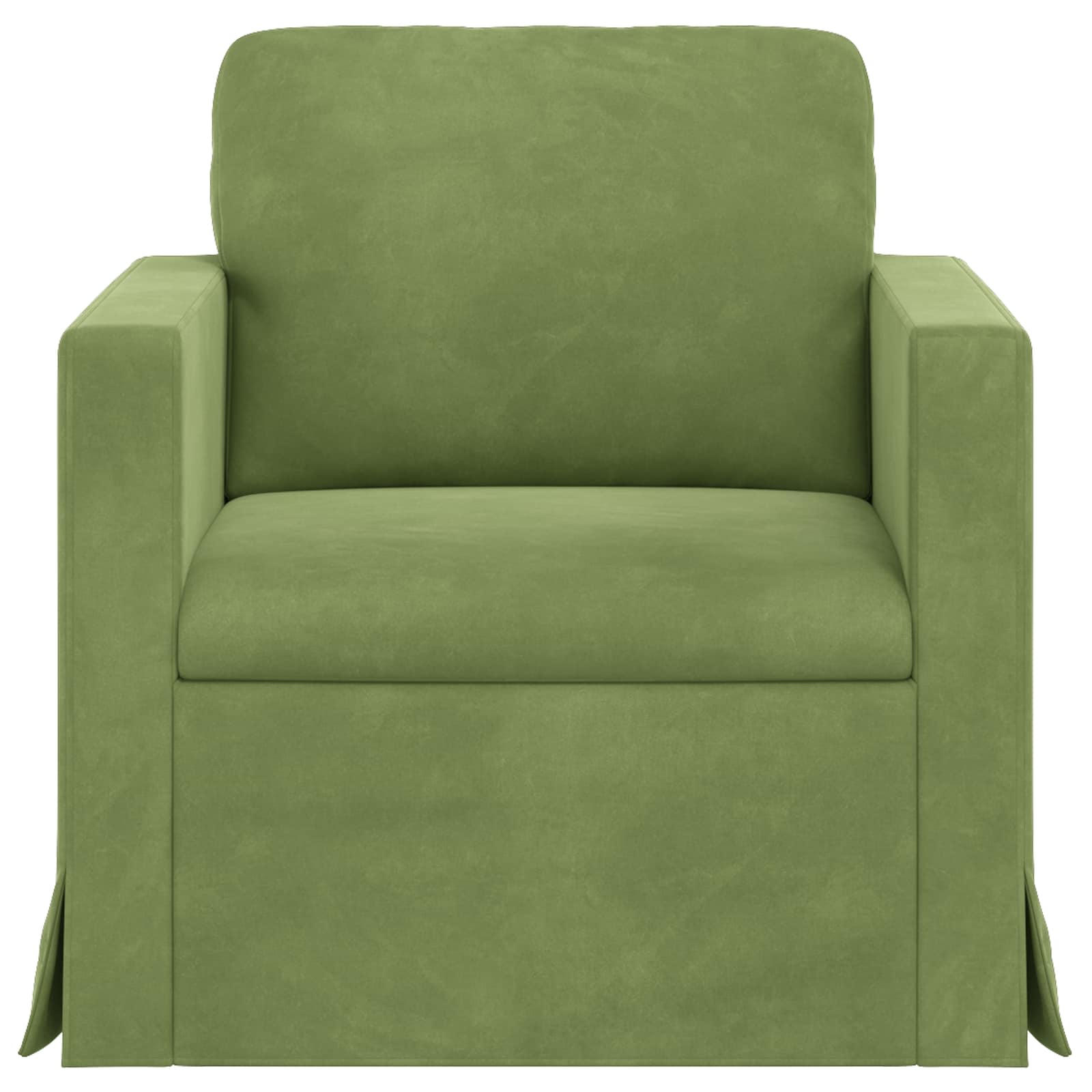 Bank Lichtgroen 78 x 78 x 80 cm Fluweel