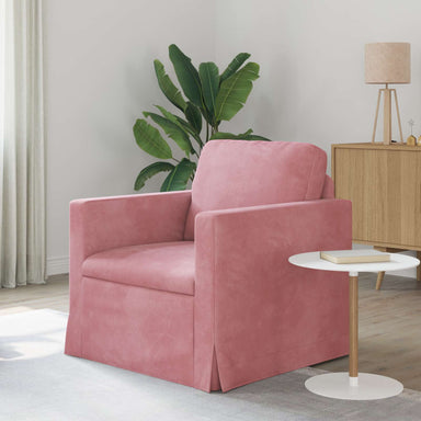 Bank Roze 78 x 78 x 80 cm Fluweel