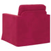 Bank Wijnrood 78 x 78 x 80 cm Fluweel