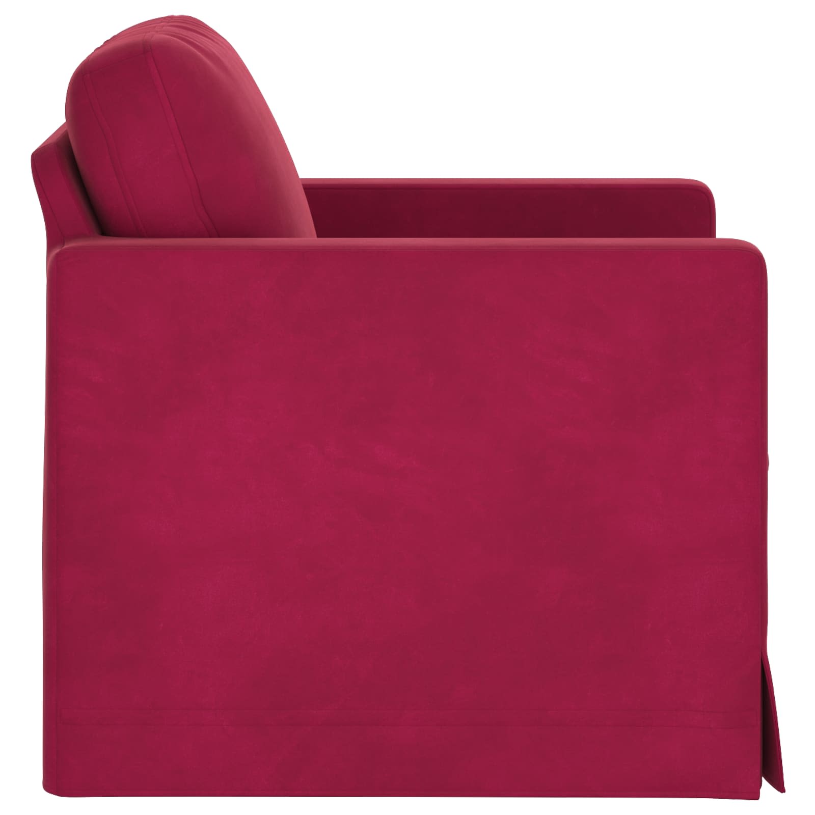 Bank Wijnrood 78 x 78 x 80 cm Fluweel